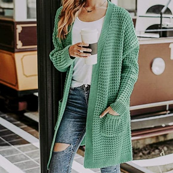 Simplee Apparel Sweaters - Simplee Women's Loose Open Front Cardigan